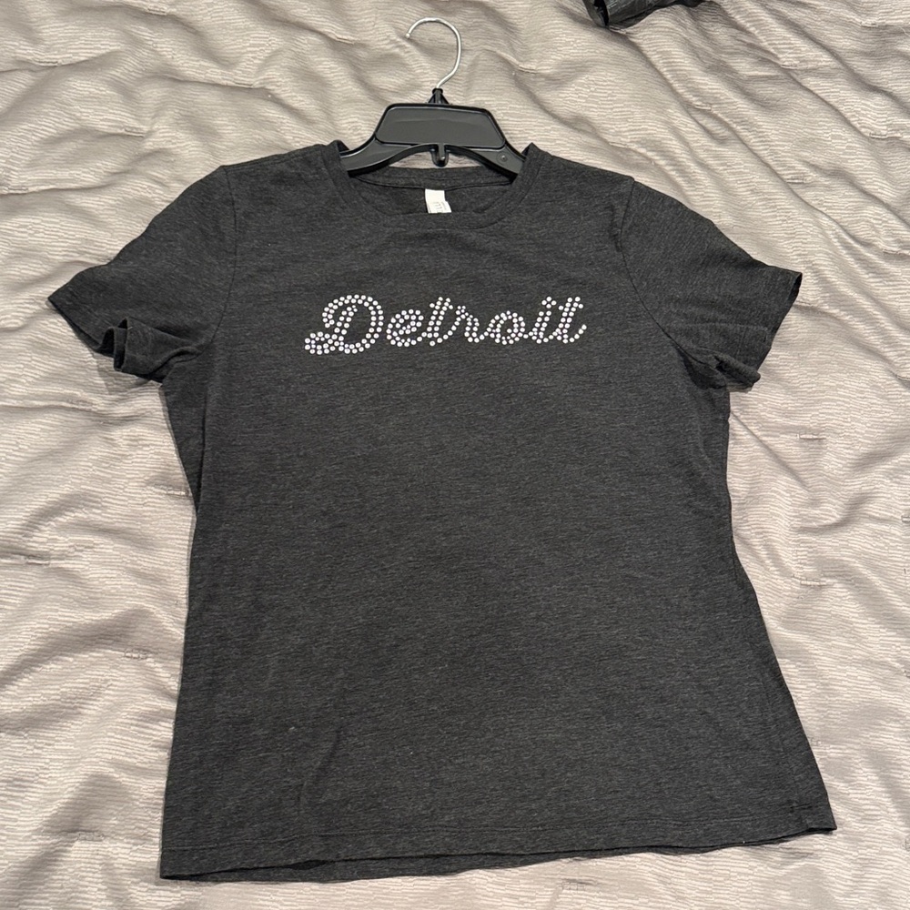 H&M Charcoal Detroit Graphic Tee